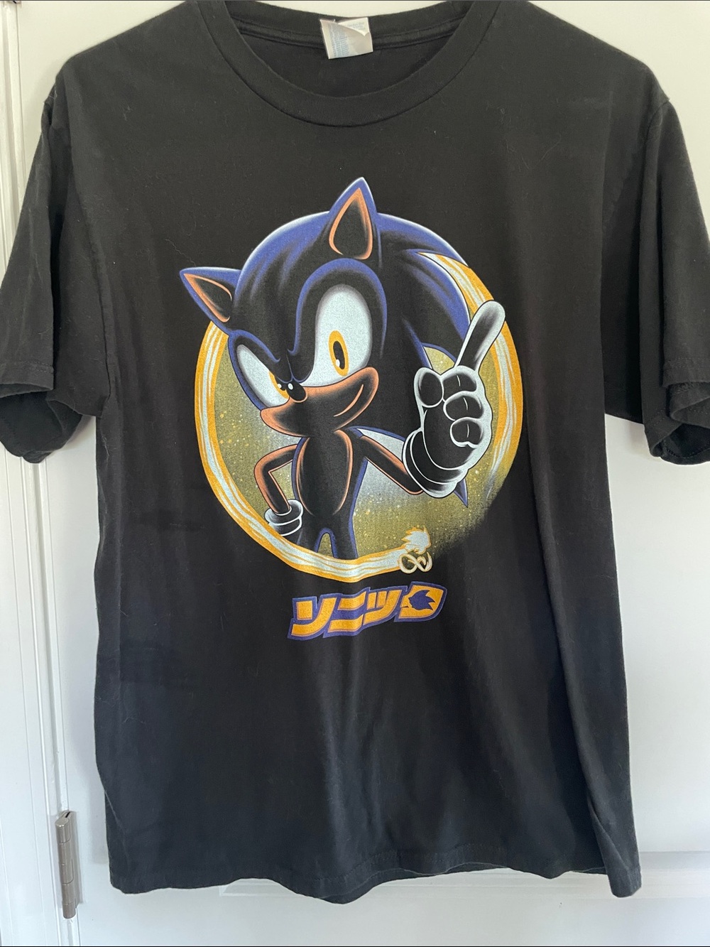 Sonic the Hedgehog Graphic Tee - Black size Medium